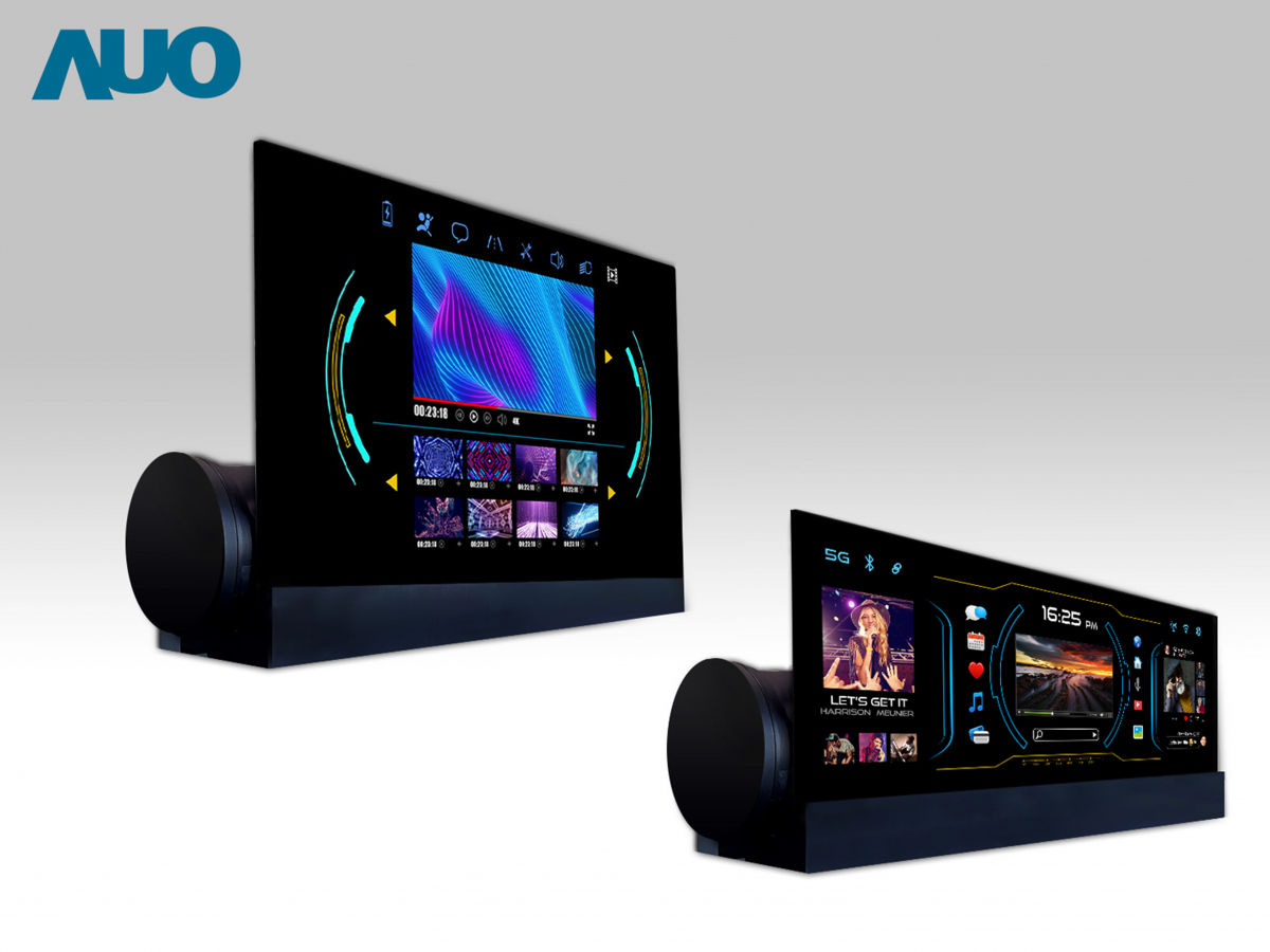 友達14.6吋可捲式Micro LED面板，導入車內資訊、影音娛樂及駕駛安全系統，翻轉智慧移動場域