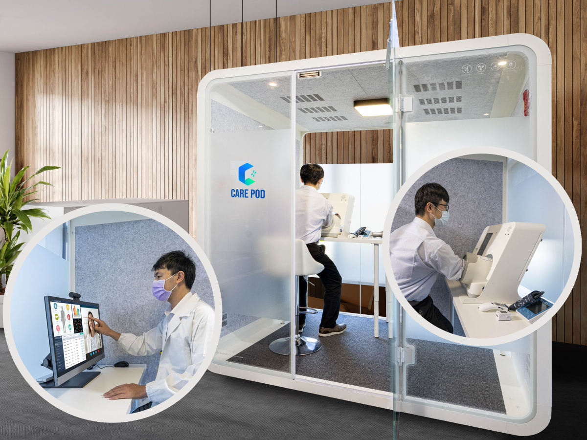 达擎于医疗科技展中展出＂远距诊疗舱＂，以因应医疗数字化及社会高龄化趋势下、复诊及慢性病患等族群对于远距看诊需求逐渐升高所推出的创新整合方案。多功能合一、高隐私性的远距诊疗舱可根据病患端与医师端的不同需求，提供弹性化及客制化功能，节省医生和病患的精力及时间