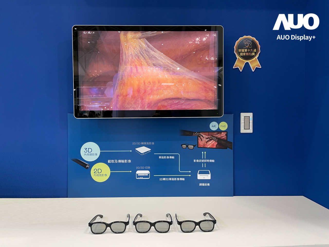 達擎寬視角3D醫療顯示器，協助醫護團隊成員於手術進行時，皆能看到一致性的3D影像，提高溝通效率，使手術更精準、快速完成達擎寬視角3D醫療顯示器，協助醫護團隊成員於手術進行時，皆能看到一致性的3D影像，提高溝通效率，使手術更精準、快速完成