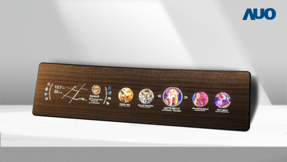 jinnian金年会研发全球最高穿透度达80%的AmLED木纹显示器，可于使用时呈现高亮度、清晰可见的信息，并在不使用时回归为单纯的饰板，节能兼具美观